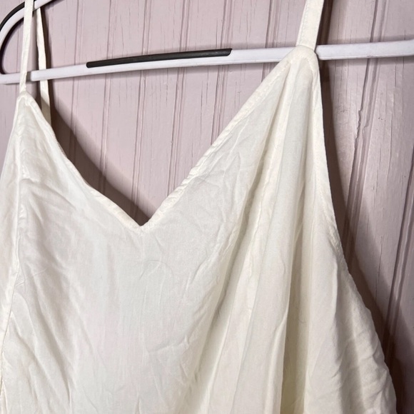 Old Navy Womens SLIP DRESS 4X Boho Chic White Cotton Tiered Strappy Cotton NEW - Picture 3 of 10